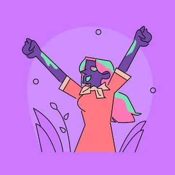 Vector Art of Fun-loving Characters Celebrating Holi, the Hindu Festival of.. Stock Illustration