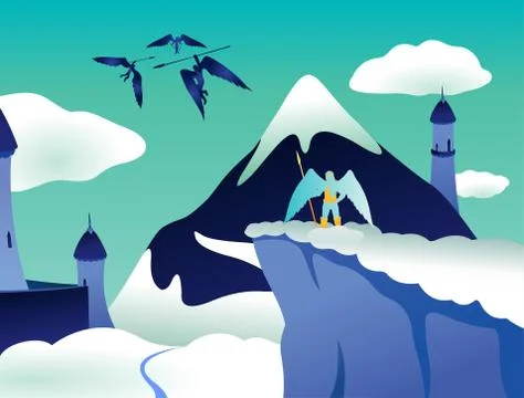 Vector art with heaven Stock Illustration