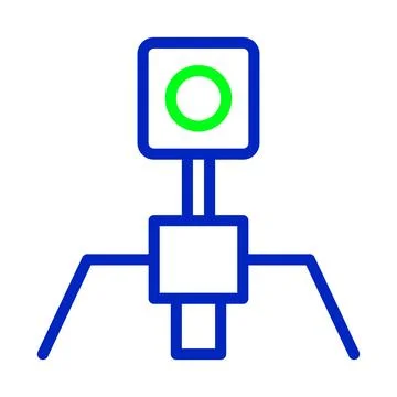 Vector art icon design of a surveillance camera イラスト素材