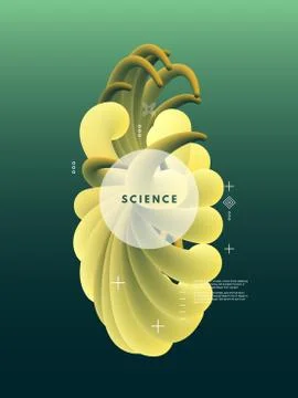 Vector art illustration. Dynamic effect. Cover design template. Stock Illustration