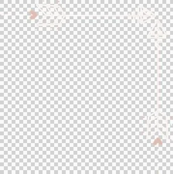 Vector art is showing arrow corner border on transparent background white arrows Stock Illustration