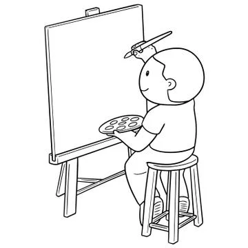 Vector of artist Stock Illustration