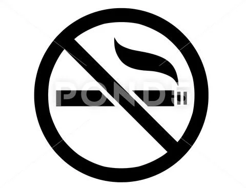 No Smoking Warning Sign Drawing High-Res Vector Graphic - Getty Images