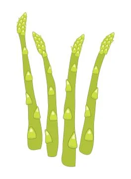 Vector asparagus sprouts Stock Illustration