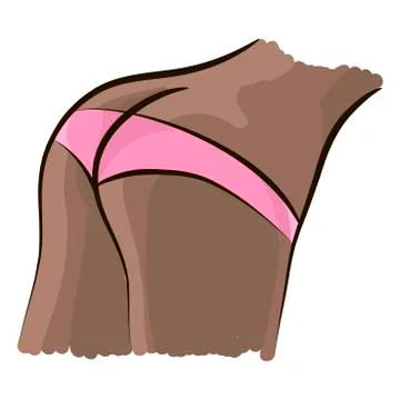 Vector ass Stock Illustration