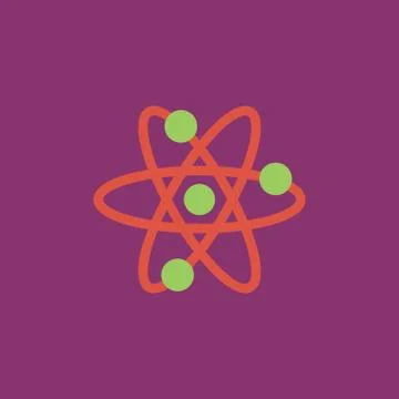 Vector atom icon Stock Illustration