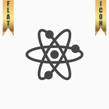 Vector atom icon Stock Illustration