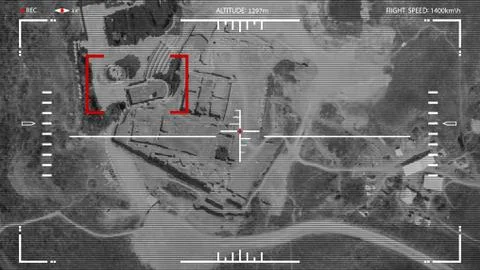 Vector. Attack drone. Viewfinder combat drone. イラスト素材