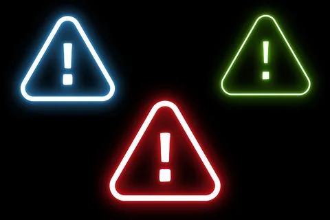 Vector Attention Exclamation Mark Sign Icon Stock Illustration