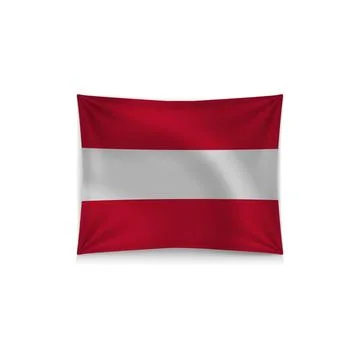 Vector Austria flag Stock Illustration