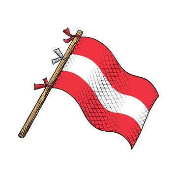 Vector of Austria Flag Stock Illustration
