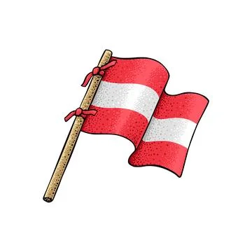 Vector of Austrian Flag Stock Illustration