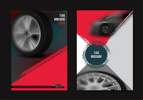 Vector automotive brochure template Stock Illustration