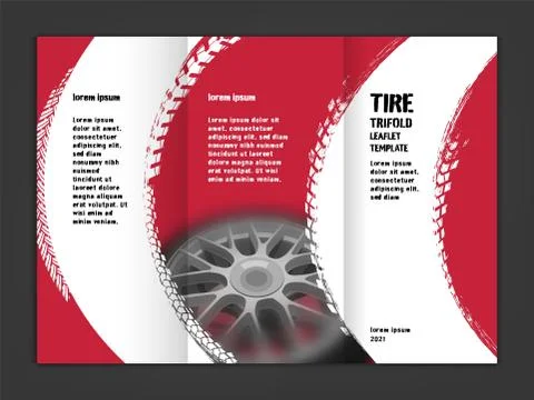 Vector automotive leaflet template Stock Illustration