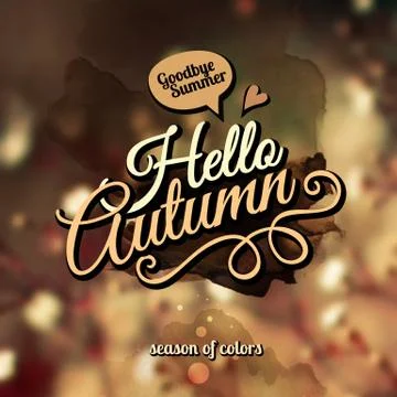 Vector autumn blurred background Ilustración de archivo