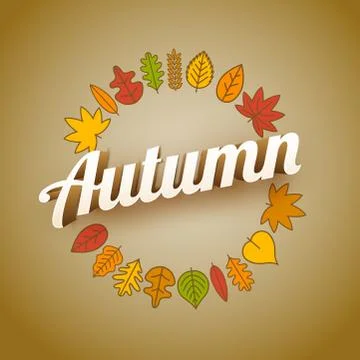 Vector Autumn Design Stock Illustration