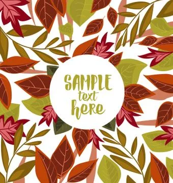 Vector autumn leaves Stock Illustration