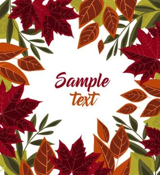 Vector autumn leaves Illustrazione stock