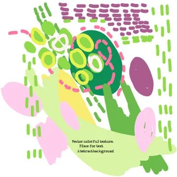 Vector avantgarde pattern with multicolored shapes and spots. Copy space Stock Illustration