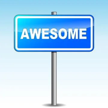 Vector awesome signpost Stock Illustration