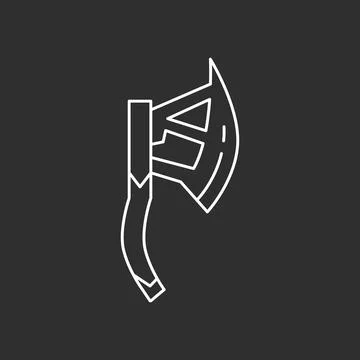 Vector ax icon Stock Illustration