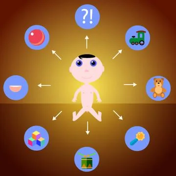 Vector babe illustration Stock Illustration