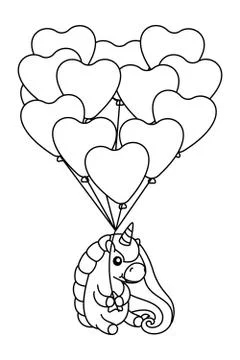 Vector baby rainbow unicorn Stock Illustration