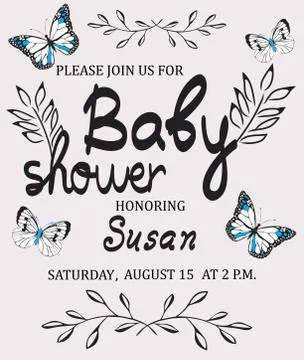 Vector baby shower Stock Illustration