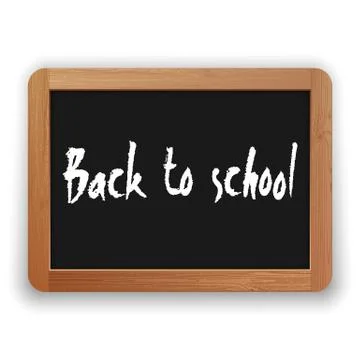 Vector Back to School on Blackboard Stock Illustration
