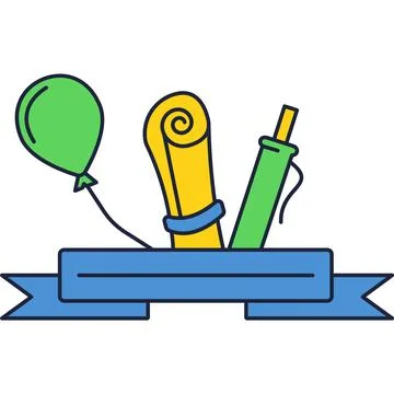 Vector back to school, semester welcome icon Stock Illustration