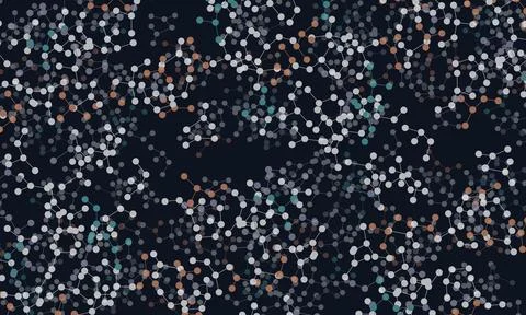 Vector backdrop with artificial intelligence data. Illustrazione stock