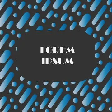 Vector background with abstract blue shapes. Template for text.  Stock Illustration