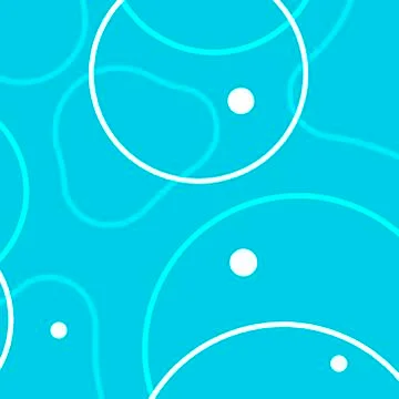 Vector background with abstract circles and patterns Stock Illustration