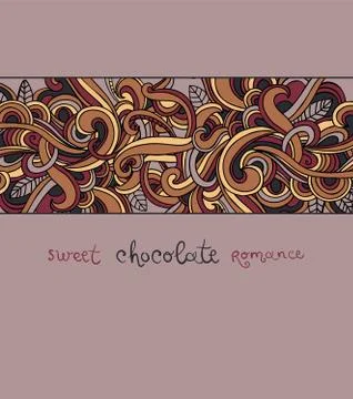 Vector background with abstract curls Stock-Illustration