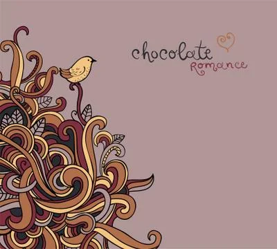 Vector background with abstract curls Stock Illustration