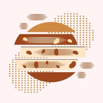 Vector background of abstract geometric shapes 5 Stock Illustration