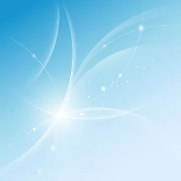 Vector background with abstract glowing lines and glitter. Stock Illustration