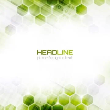 Vector background with abstract hexagonal pattern. Stock Illustration