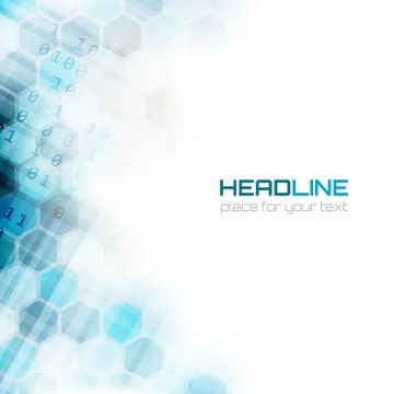 Vector background with abstract hexagonal pattern. Stock Illustration