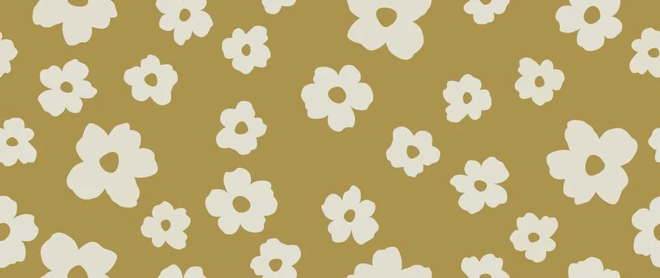 Vector background. Abstract illustration of seamless floral pattern. Modern Stockillustratie