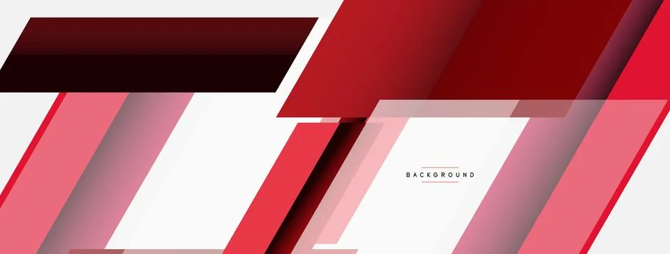 Vector background. Abstract overlapping color lines design with shadow effects Stock Illustration
