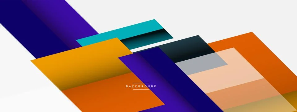 Vector background. Abstract overlapping color lines design with shadow effects イラスト素材