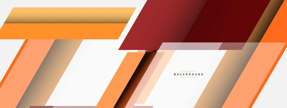 Vector background. Abstract overlapping color lines design with shadow effects Illustrazione stock