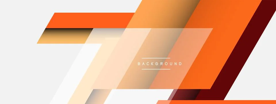 Vector background. Abstract overlapping color lines design with shadow effects Illustrazione stock