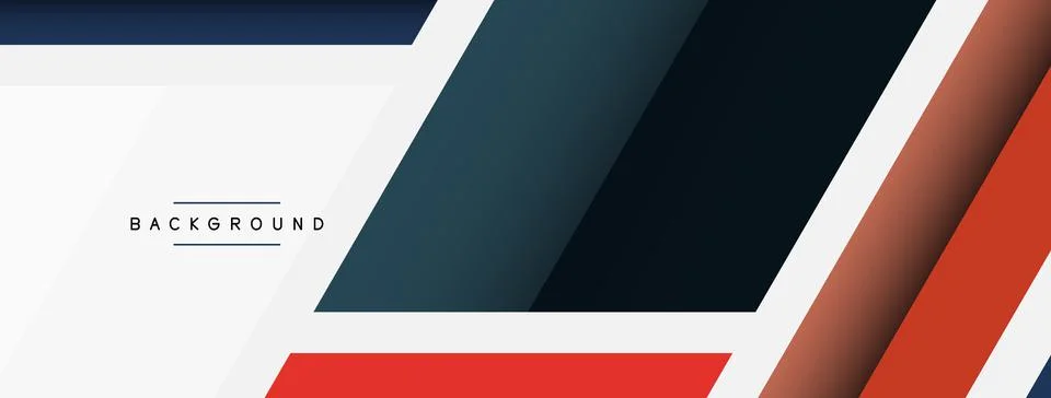 Vector background. Abstract overlapping color lines design with shadow effects Stock Illustration