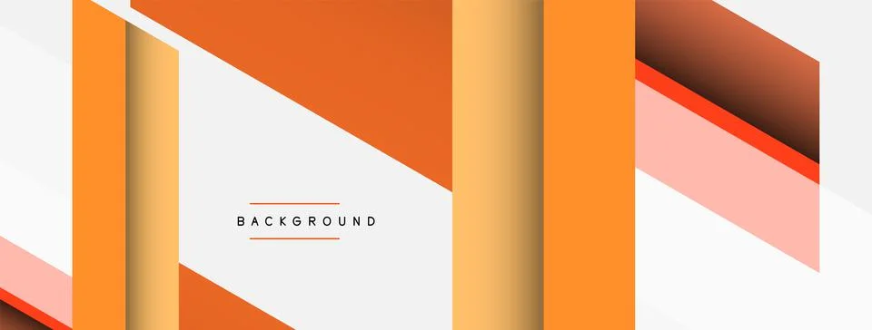 Vector background. Abstract overlapping color lines design with shadow effects Stockillustratie
