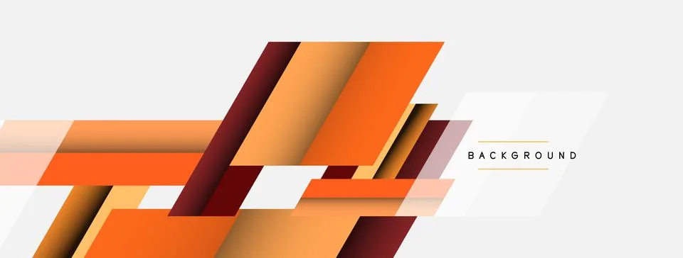 Vector background. Abstract overlapping color lines design with shadow effects Illustrazione stock