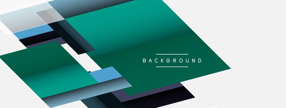 Vector background. Abstract overlapping color lines design with shadow effects Illustrazione stock