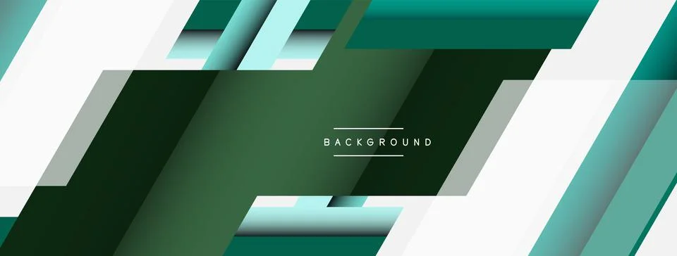 Vector background. Abstract overlapping color lines design with shadow effects Illustrazione stock