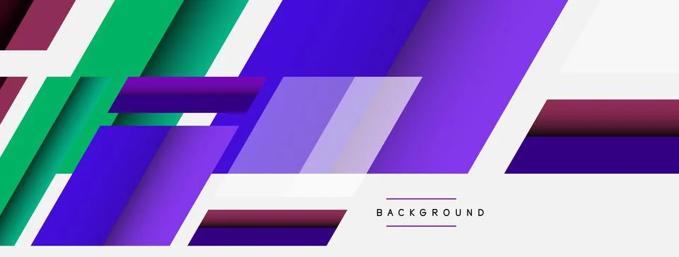 Vector background. Abstract overlapping color lines design with shadow effects 스톡 일러스트